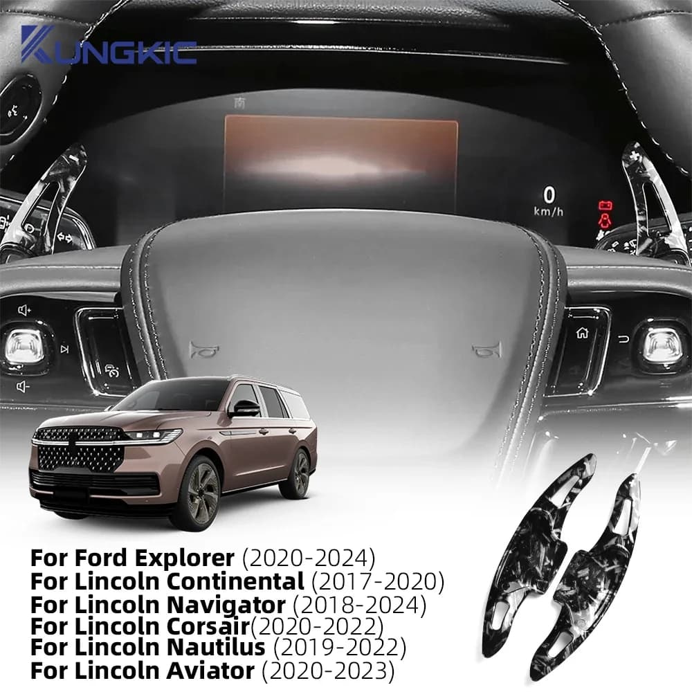 For Ford Explorer 2020-2024 Car Steering Wheel Paddle Shifter Sticker for Lincoln Continental Navigator Corsair Nautilus Aviator