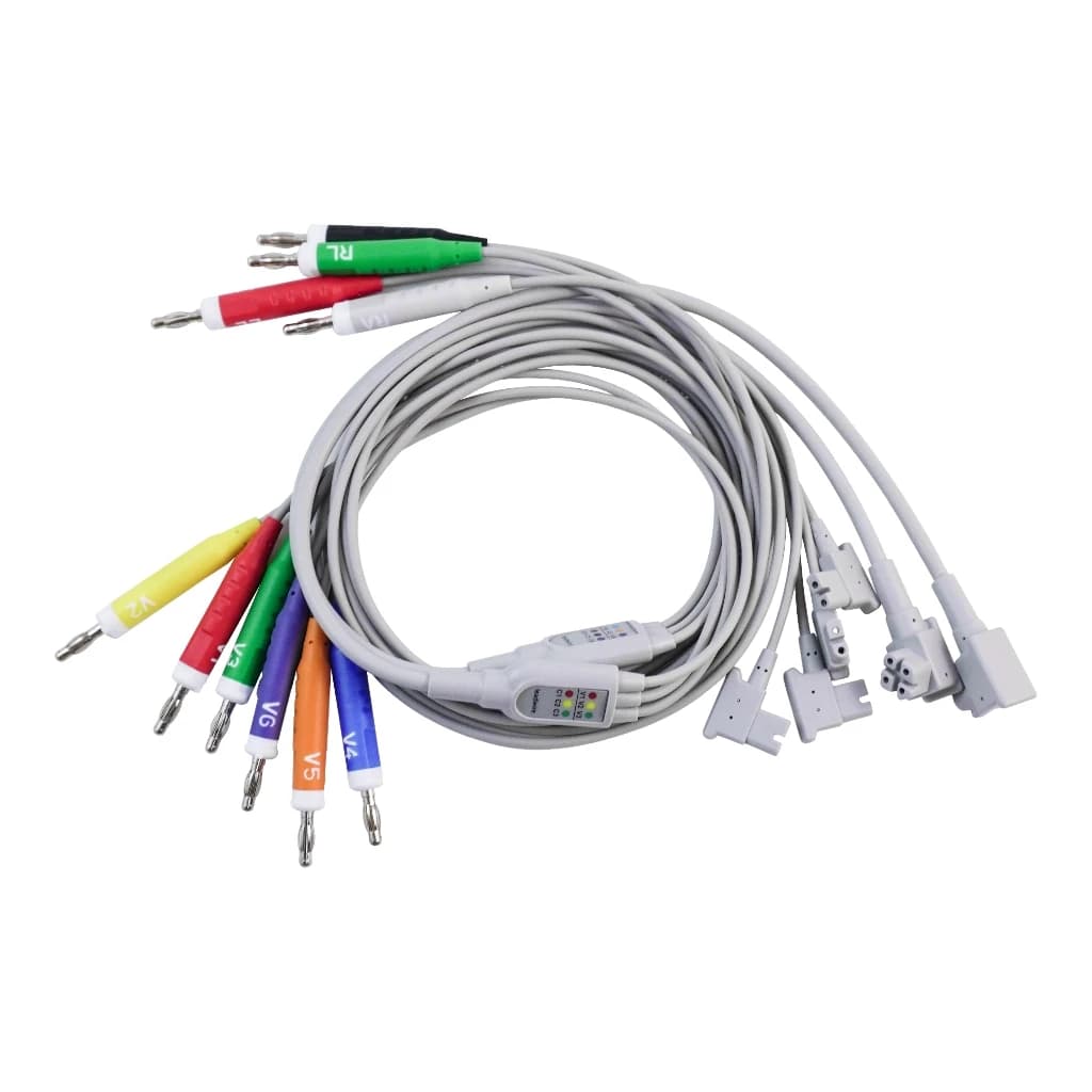 Plug 10-lead ECG cable compatible, patient ECG cable