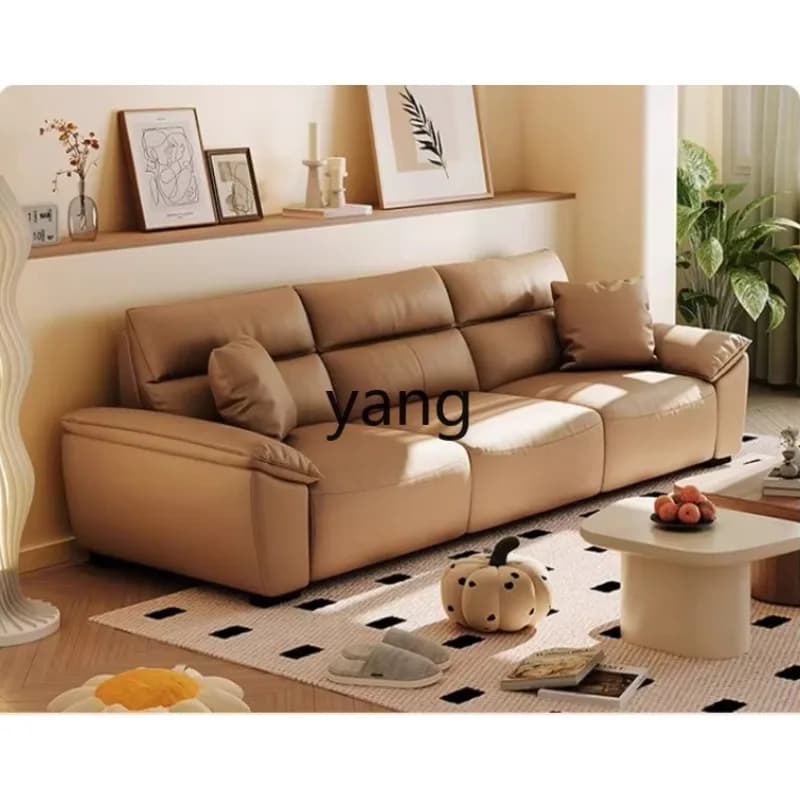 LTT electric leather retractable adjustment multi-function zero wall living room clamshell sofa bed