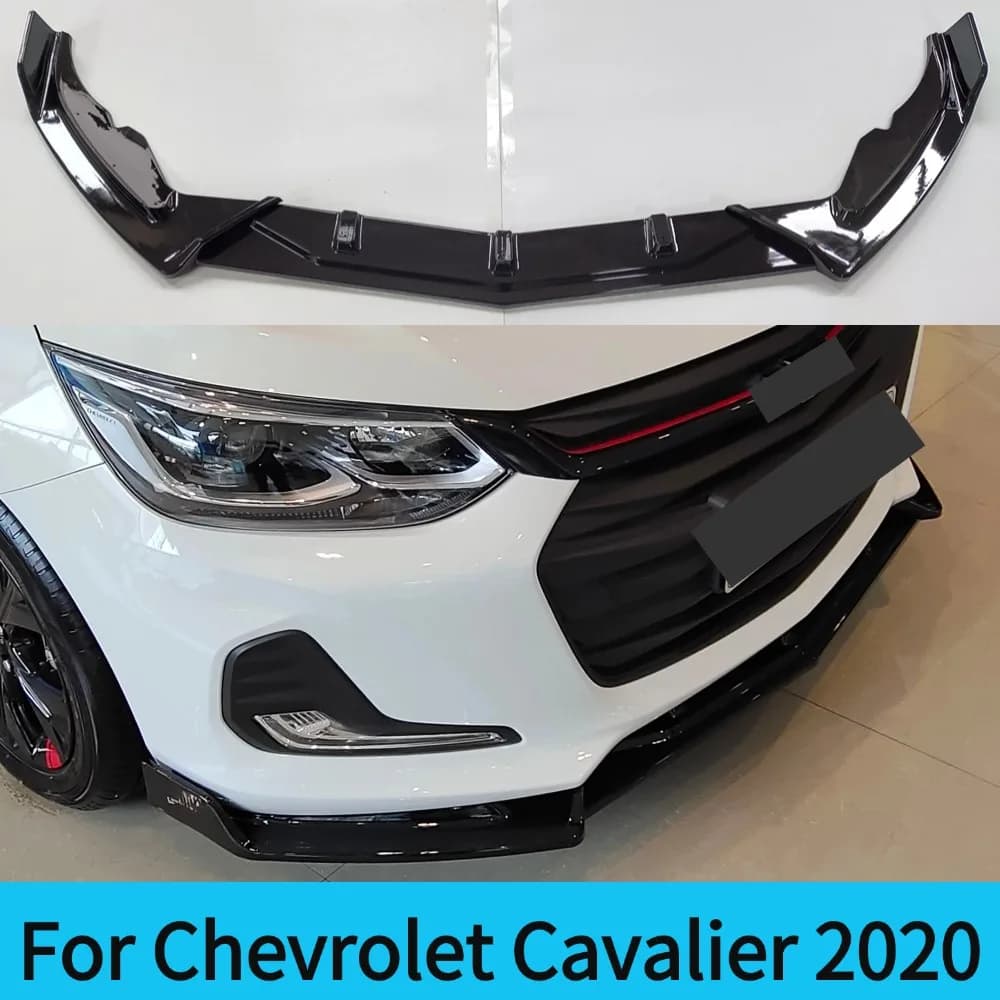 For Chevrolet Cavalier Onix 2020 Year Car Accessories Front Bumper Lip Spoiler Splitter Diffuser Detachable Body Kit Cover Guard