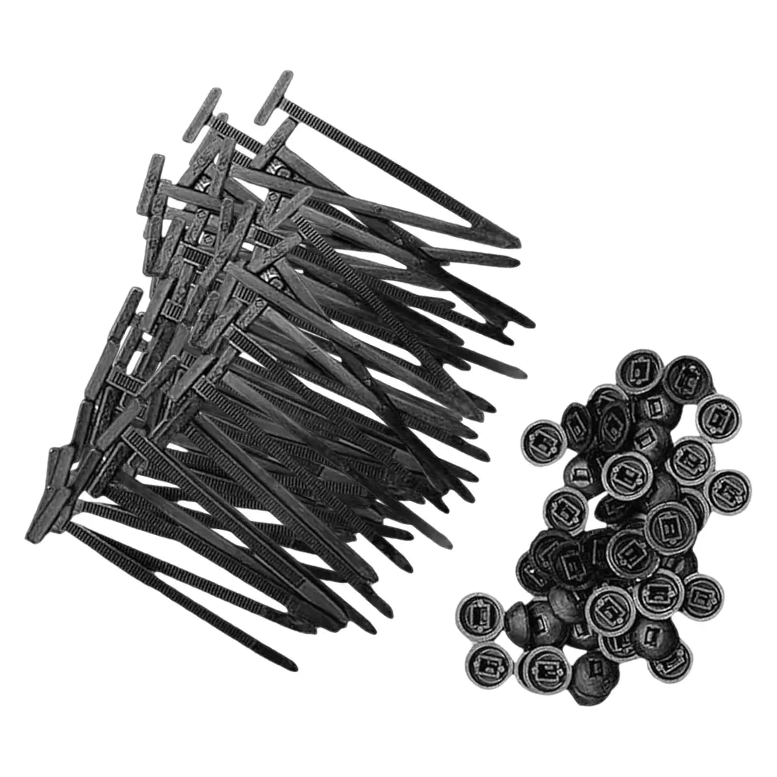 50Pcs Nylon Cable Ties Multipurpose High Performance Easy to Install Professional Automotive Nylon Tie Buckles Directly Replace