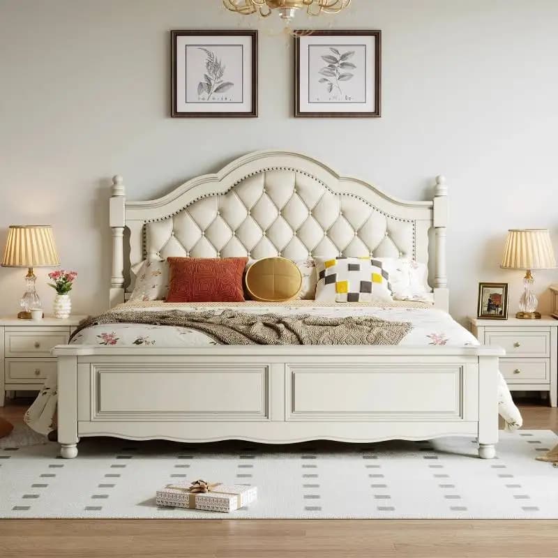 Clearance Mattresses Double Bed Frame Adults Wooden Queen Double Bed King ForKids Letto Matrimoniale Furniture Home