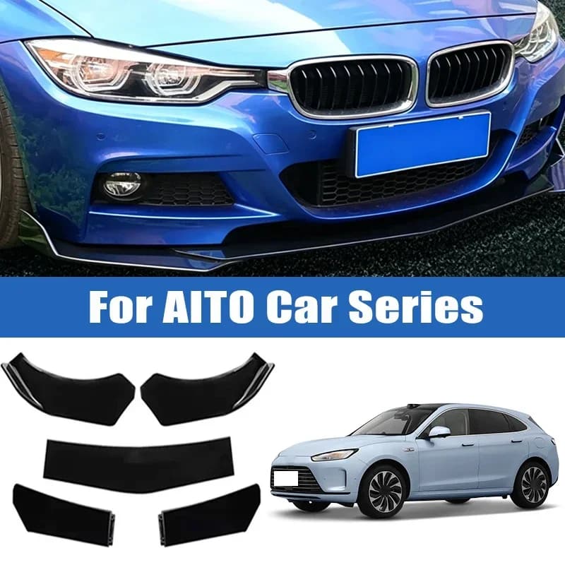 5pcs Upgraded Front Bumper Shovel with Stepped Design High-Quality ABS Material Car Accsesories for AITO M5 M6 M7 M8 M9 Ultra EV