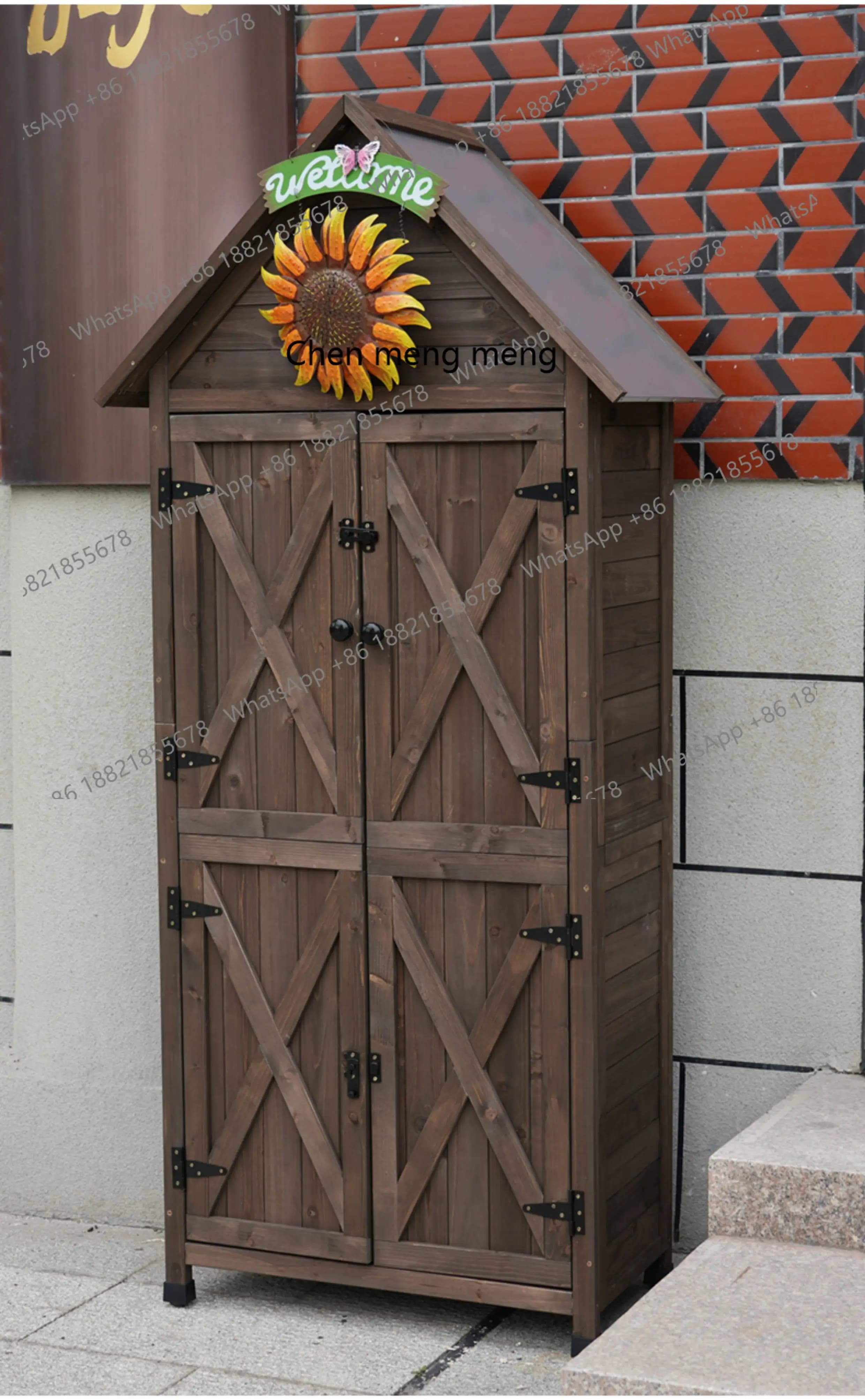 Outdoor storage Rainproof storage Garden courtyard Tool room Yard waterproof tool cabinet Outdoor
