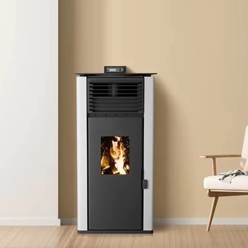 European Modern Freestanding Cast Iron Estufas Pellet Indoor Smokeless Fireplaces Hot Sale Home Accessories