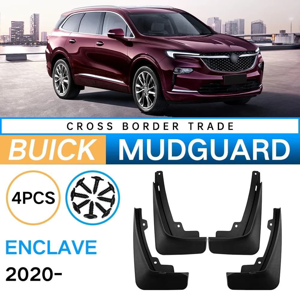 Car Auto Mud Flaps Splash Guards Fender Mudguard for Buick Enclave 2020-2022 Reduce Mud Splash