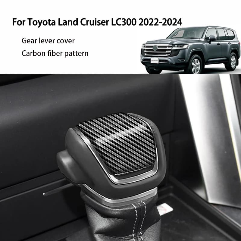 For Toyota Land Cruiser 300 LC300 2022-2024 Gear Shift Knob Decoration Sticker Shifter Head Cover Interior Accessories