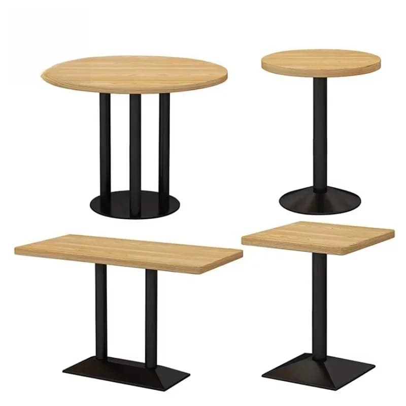 Coffee Shop Fast Food Restaurant Sofa Stool Commercial Cafe Wooden Round Restaurant Booth Seat Furniture
