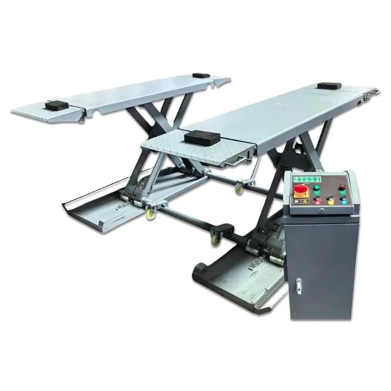 Hot Sale 3 Ton Portable Movable Electric Mid-Rise Hydraulic Scissor Car Lift for Home Garage Use