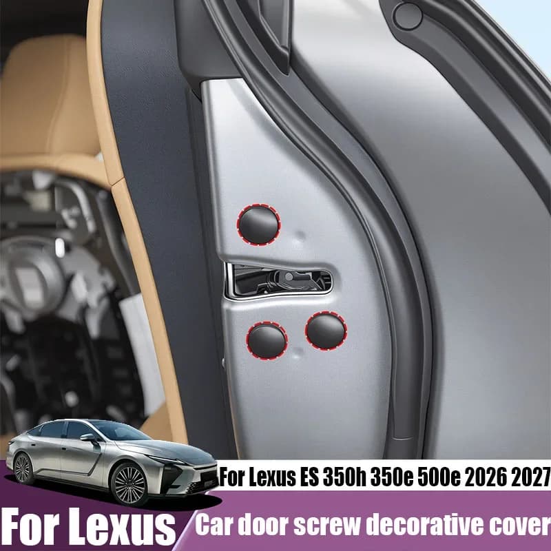 Rust proof car door screw decorative cover car interior modification decorative parts For Lexus ES 350h 350e 500e 2026 2027