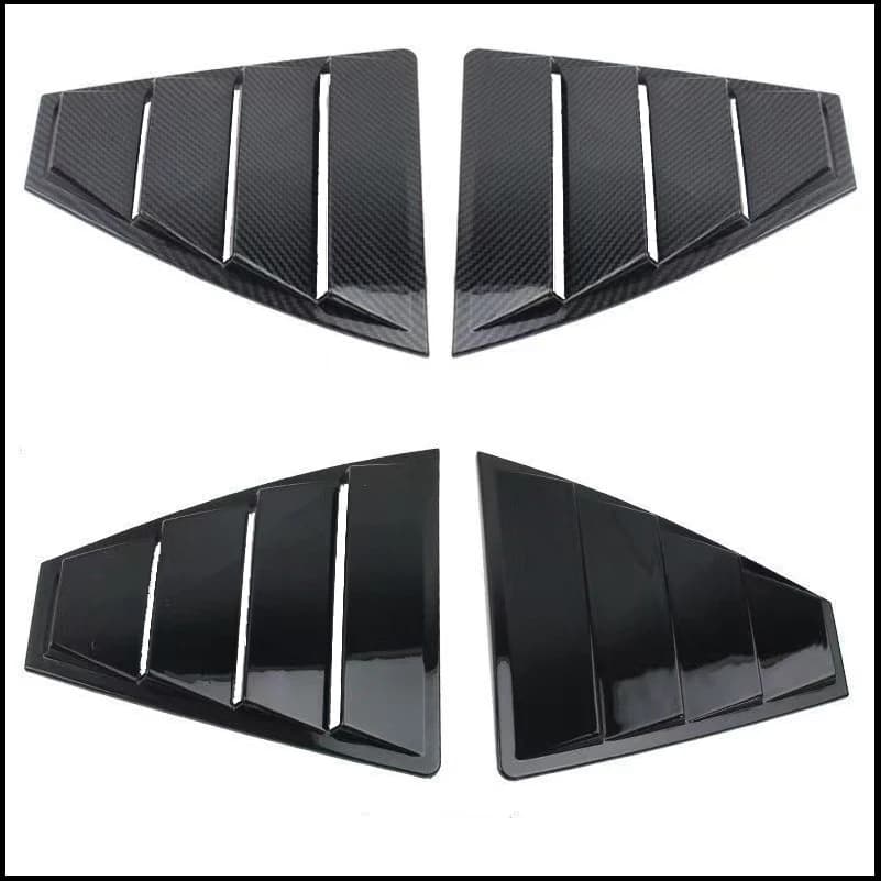 For Hyundai Elantra 2016-2020 Rear Triangular Window Blind Shades Louver Vent Cover Sticker Trim Car Styling Auto Accessories
