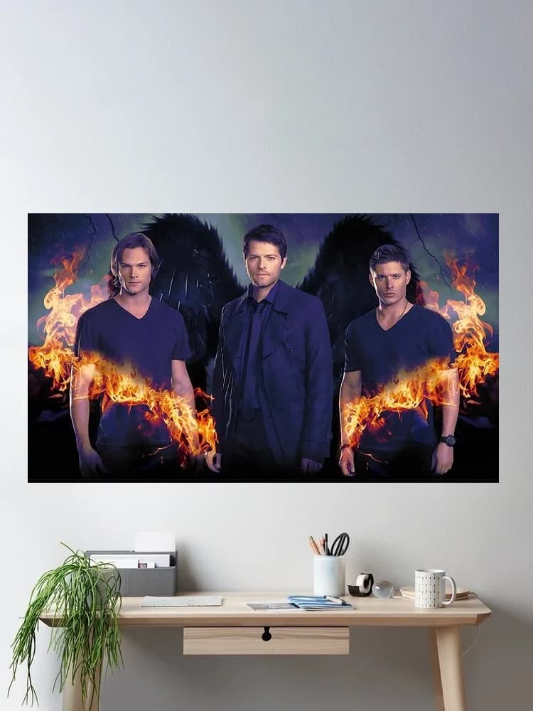 SUPERNATURAL TV SERIES, Art Print Silk Poster Home Wall Decor