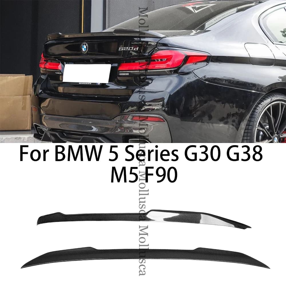For BMW 5 Series G30 G38&M5 F90 CS Style Carbon fiber Rear Spoiler Trunk wing 2016-2025