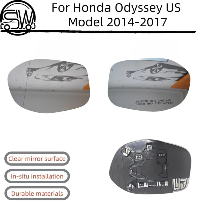 Car Heated Mirror Glass Heating Rearview Mirror White L/ For Honda Odyssey US Model 2014-2017 OEM: 76253-TK8-A51 / 76203-TK8-A51