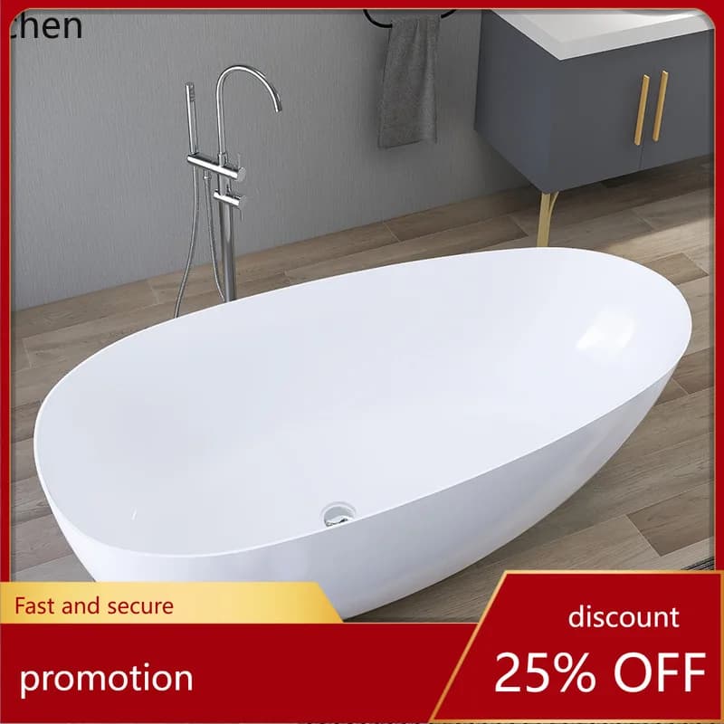 ZML Bathtub for Home Use, Small Apartment Freestanding Tub