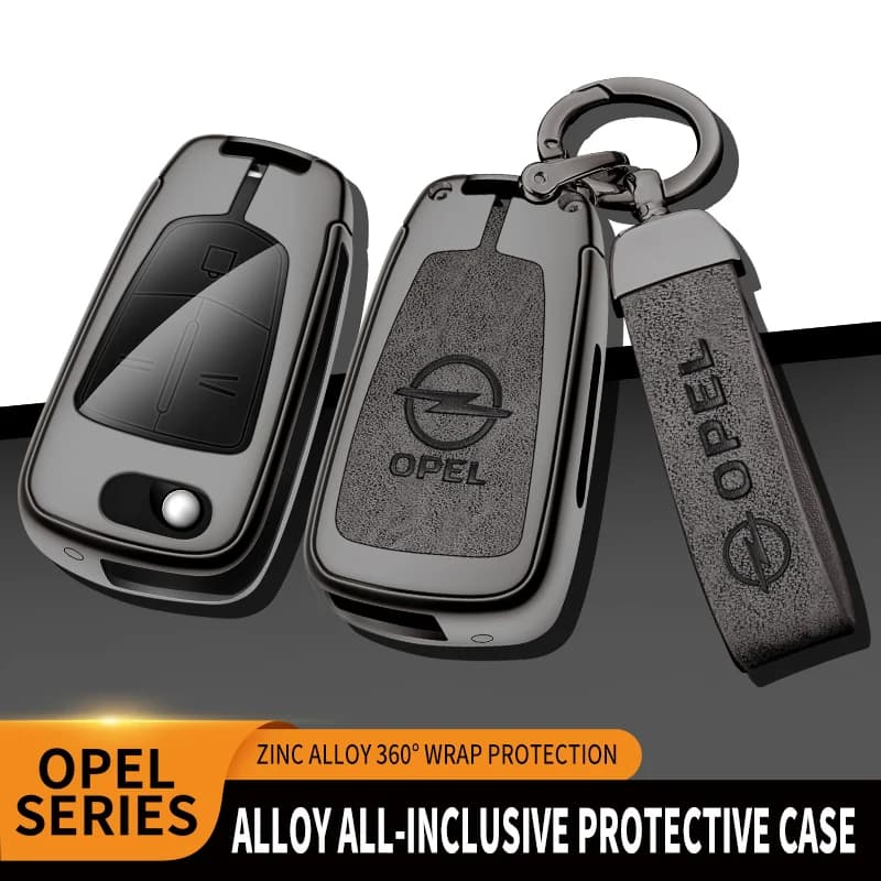 For Opel OPCline ASTRA CORSA INSIGNIA MOKKA VECTRA GTC Tigra Car Key Chain Metal Key Shell Car TPU Zinc Alloy Key Case Bag