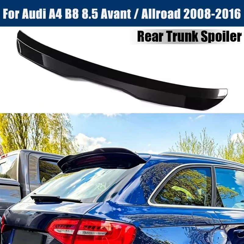Rear Trunk Spoiler Roof Wing Racing Sport Splitter Exterior Part For Audi A4 B8 8.5 Avant / Allroad 2008-2016 Tuning Accessories