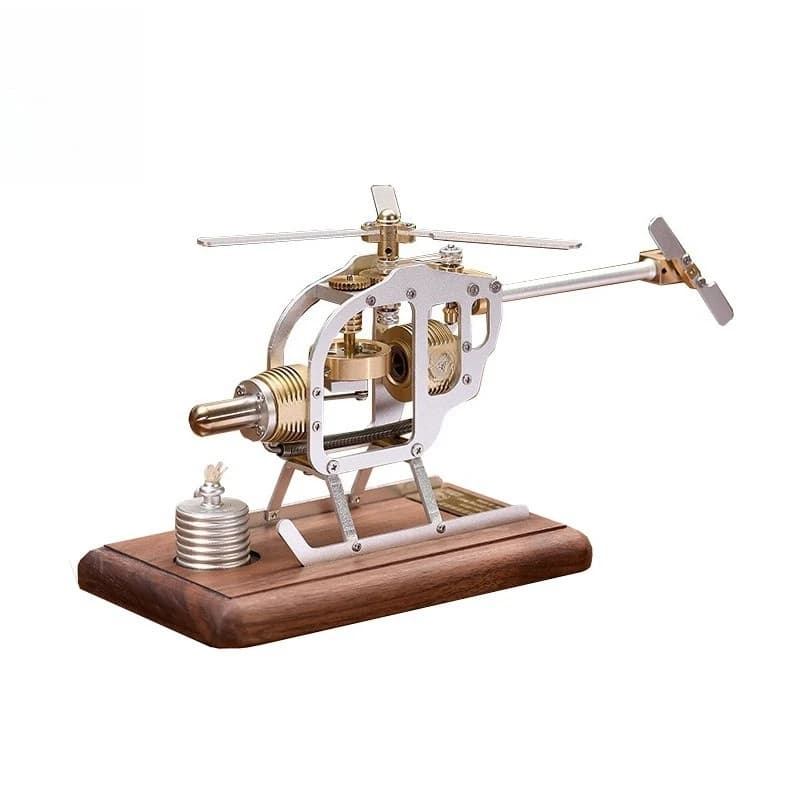 Engine Helicopter Model, Micro Engine, Physical Air Energy Gas Engine