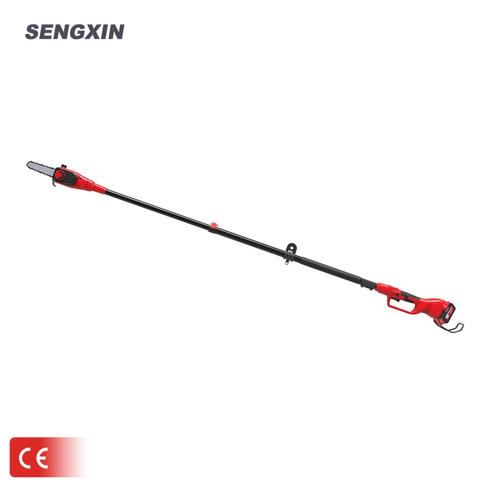Electric Telescopic Pole Chain Saw for Tree Trimming - Battery Powered Extendable Pole Pruning Saw with Long Reach Design