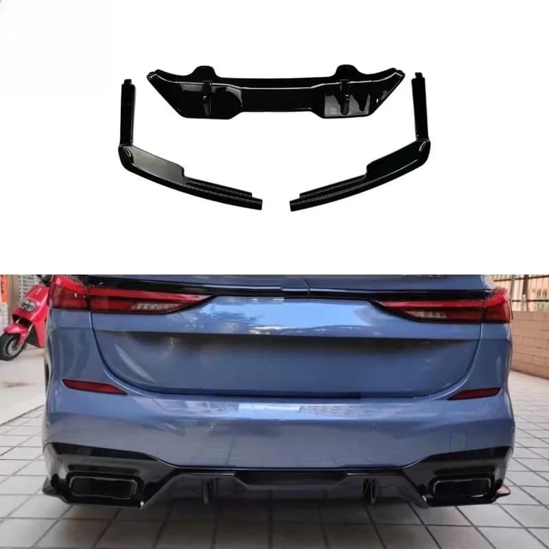 For BMW 2 Series F44 Rear Diffuser Lip ABS Gloss Black Bumper Body Kit Upgrade Exterior Styling Trim Car Replacement Accessories
