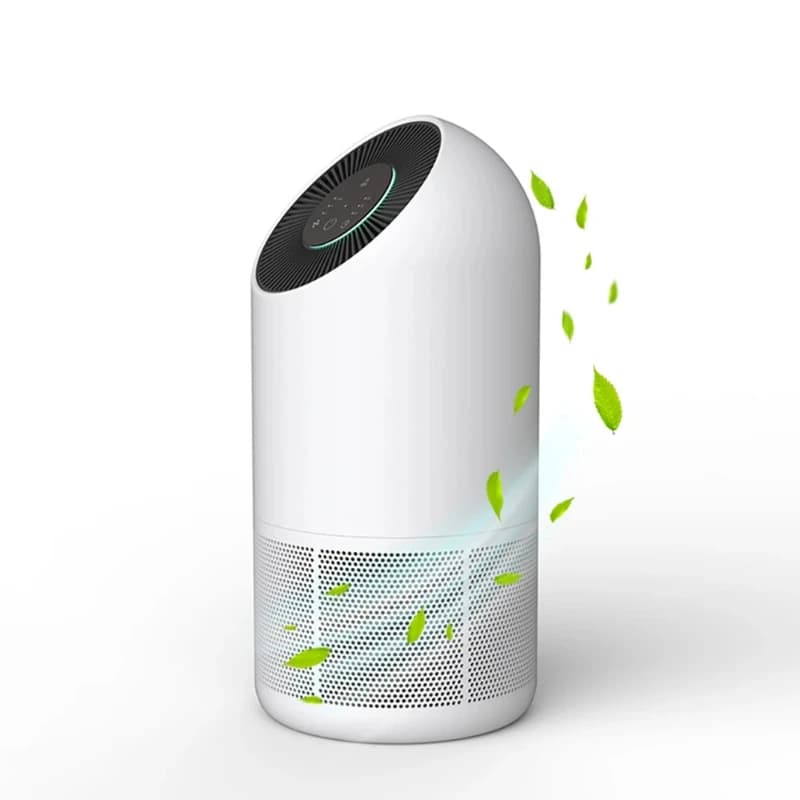 Electric bladeless fan negative ion air purifier, suitable for allergies, pet hair, bedroom pollen
