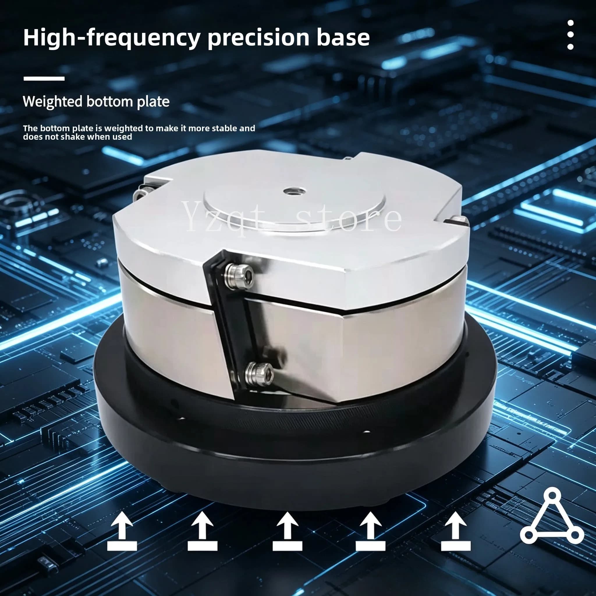 Vibration plate, high frequency base, special base for aluminum plate, pure copper coil, vibration plate, base, precision base