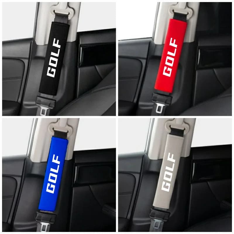 Car Seat Belt Shoulder Cover Breathable Protection Safety SeatBelt Pad For Golf 6 7 5 4 R Rline GTI GTD MK4 MK6 MK7 MK5 MK3 MK8