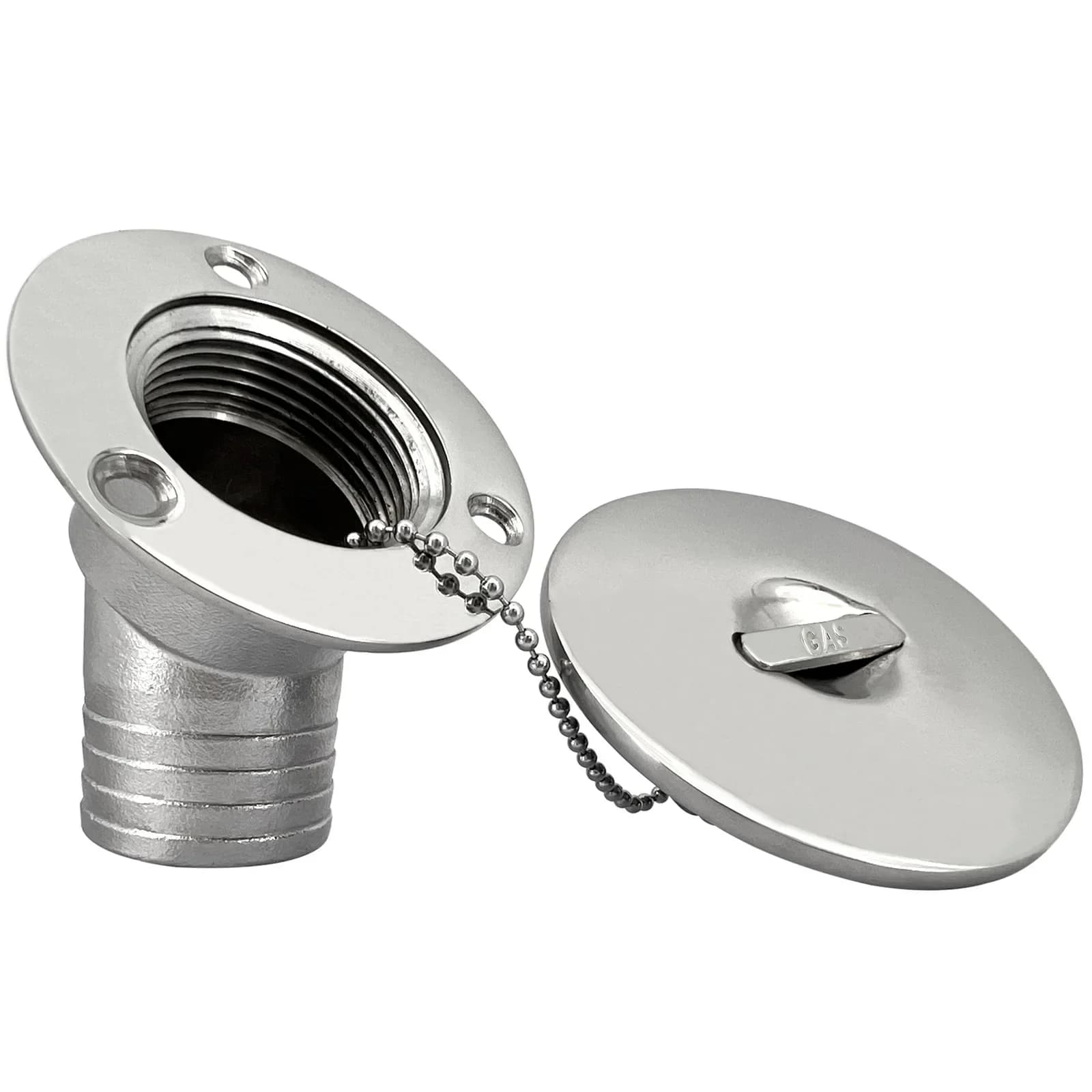 Accessory Tools38mm 316 Stainless Steel 60 Degree Bend Refueling Port FUEL WATER GAS Marine Yacht Accessories