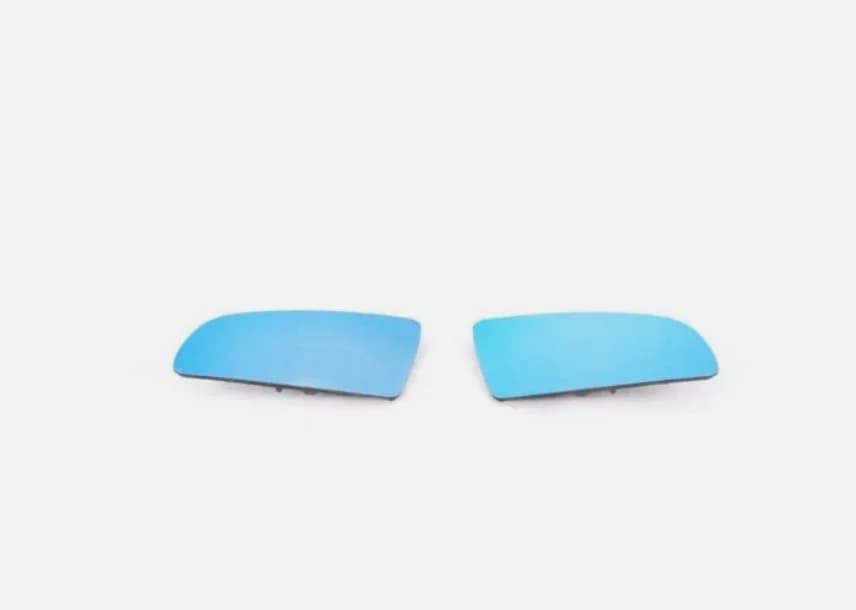 Premium Grade Blue Tinted Split Angle Aspherical Side Mirror Set For Audi A4 S4 RS4 B6 B7