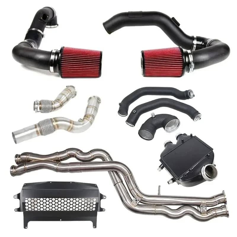 F80 M3 F82 M4 F87 M2 S55 Downspout Cooler, Skateboard Cooler, Front Mount Cold Intake Kit