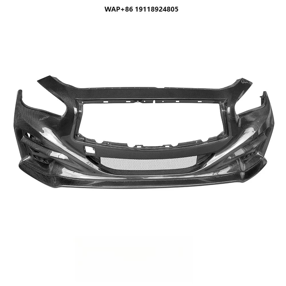 Q50 to Impul 537S Style Carbon Fiber Front Bumper for  Q50 2013-2024