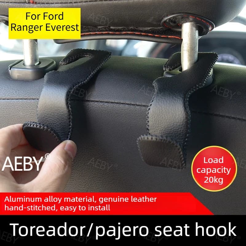 For Ford Ranger Everest 2015-2021 Headrest hook multi-function,Double hook head car seat back storage,car interior Accessories