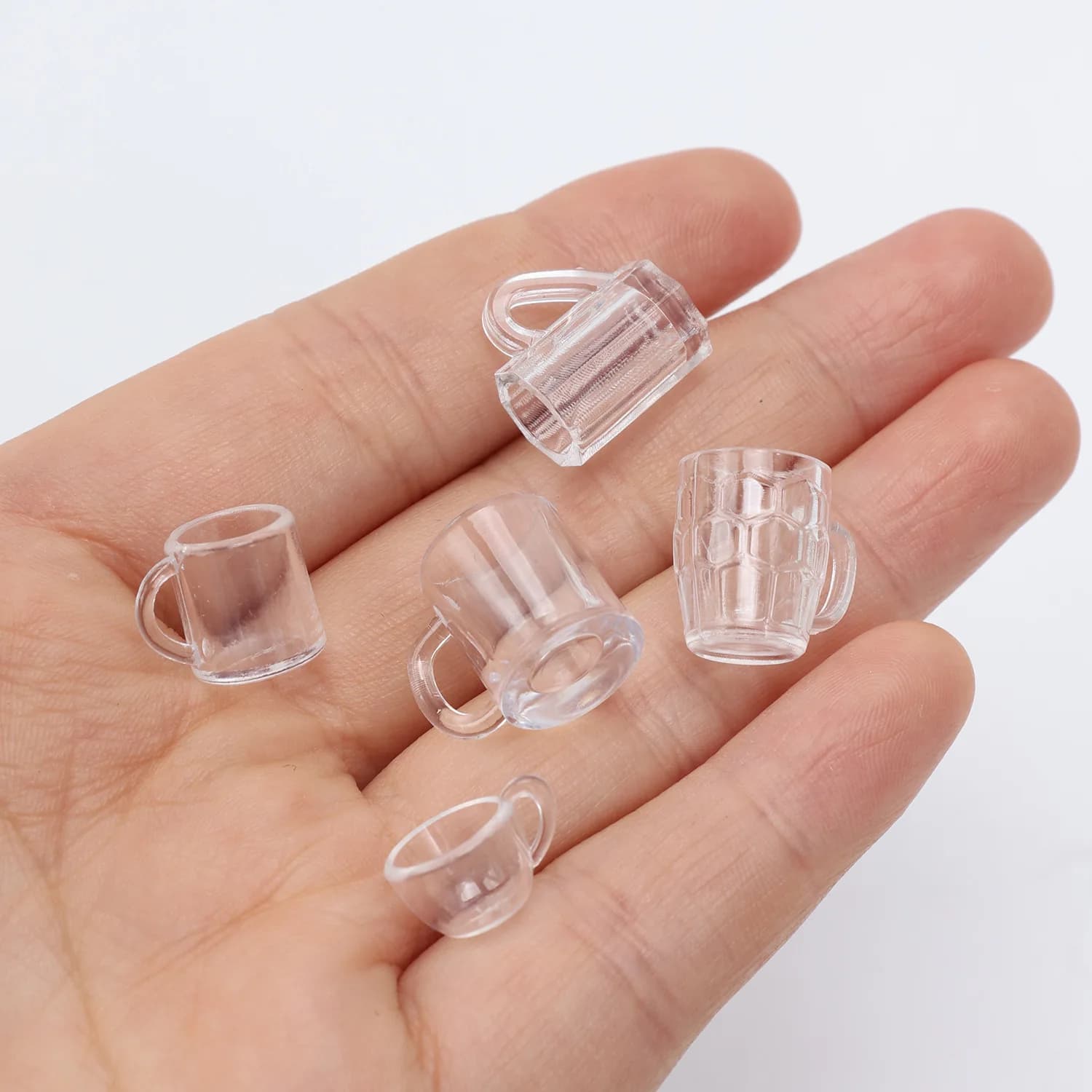 20pcs Mini Beer Cup Empty Coffee Cup Drink Model DIY Simulation Dollhouse Miniature Cups Scene Doll Accessories Home Decor