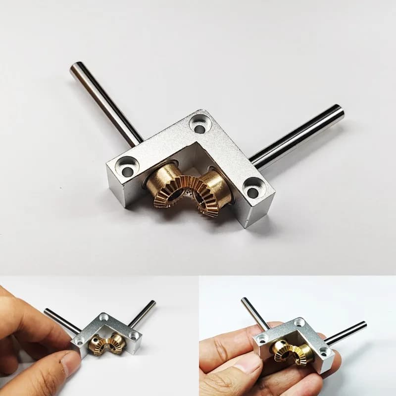 4/5Mm Mini Right Angle Corner, Small 90 Degree 1:1 Gearbox, Bevel Gear Commutator Model Transmission Box