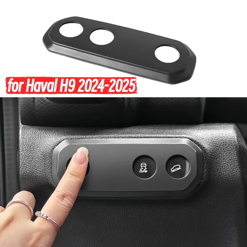 Car Fuel Tank ESP Button Anti-touch Cover Protective Cover Fit for Haval H9 2024-2025 Modification Auto Interior Accessories