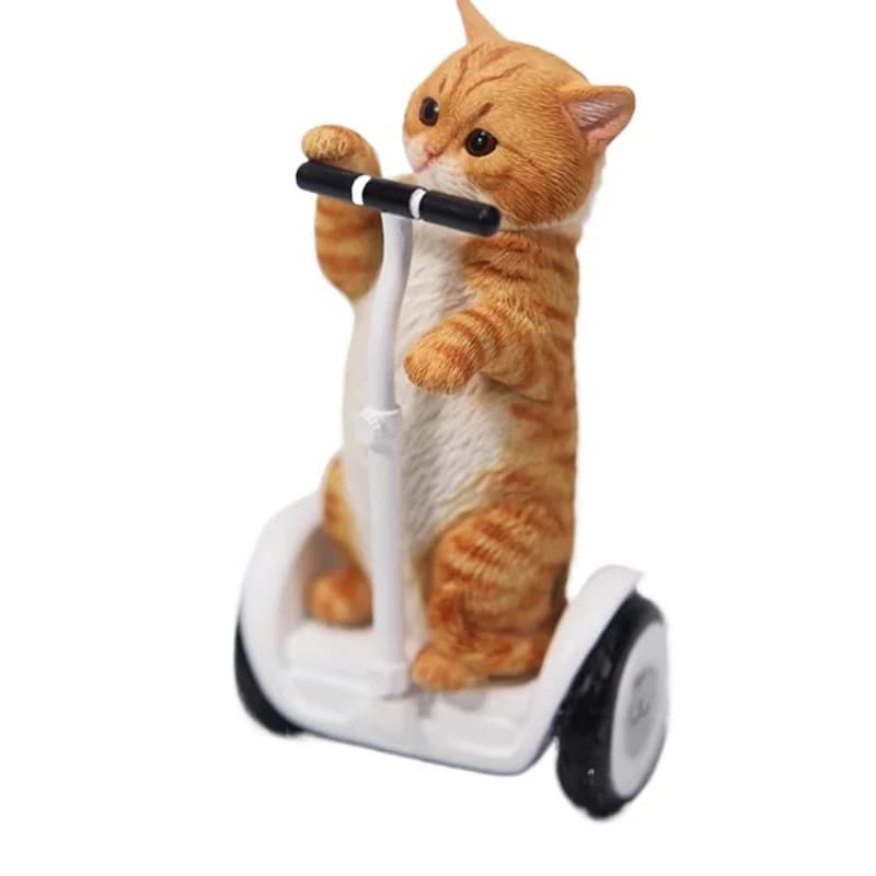 Clay new penalty standing cat 30 cute creative cute cat balance car ornament model gift figure