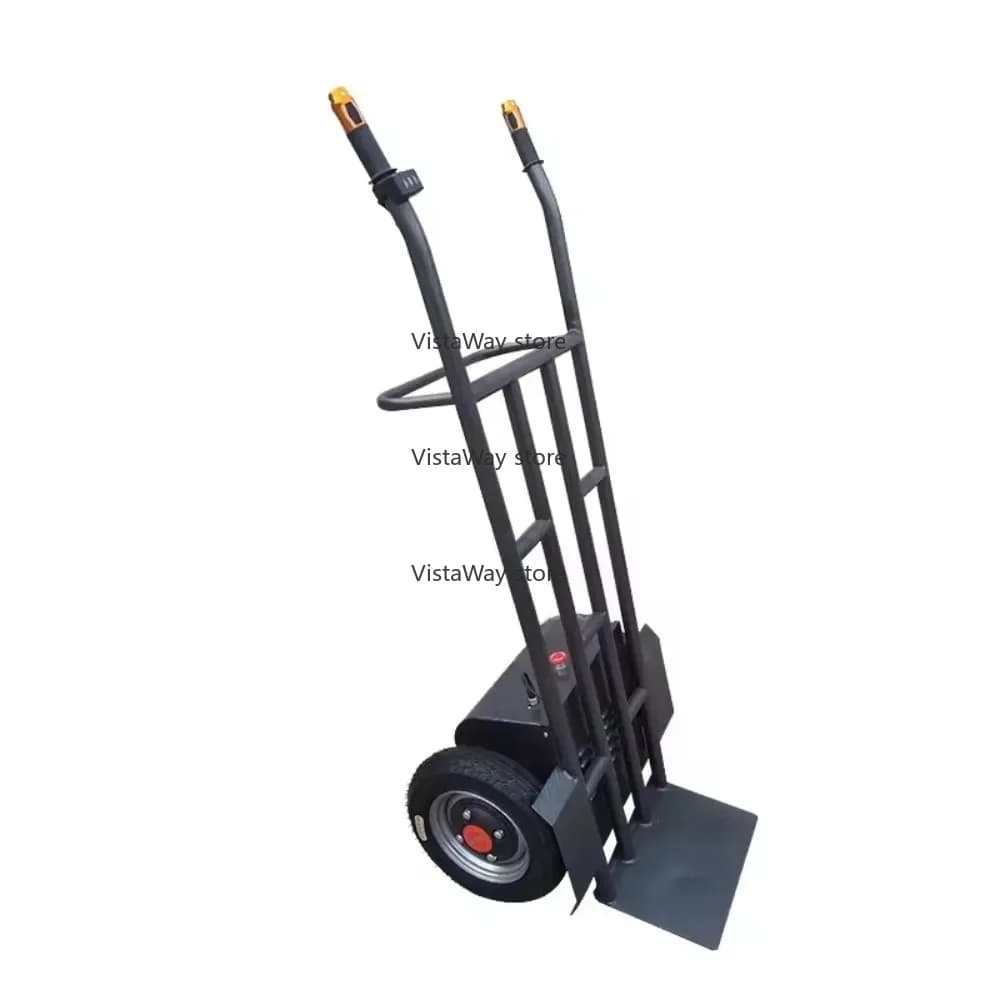 Electric Hand Truck With 600KG Capacity Battery Powered Lithium Battery Hand Trolley for Materials Moving Steel Platform