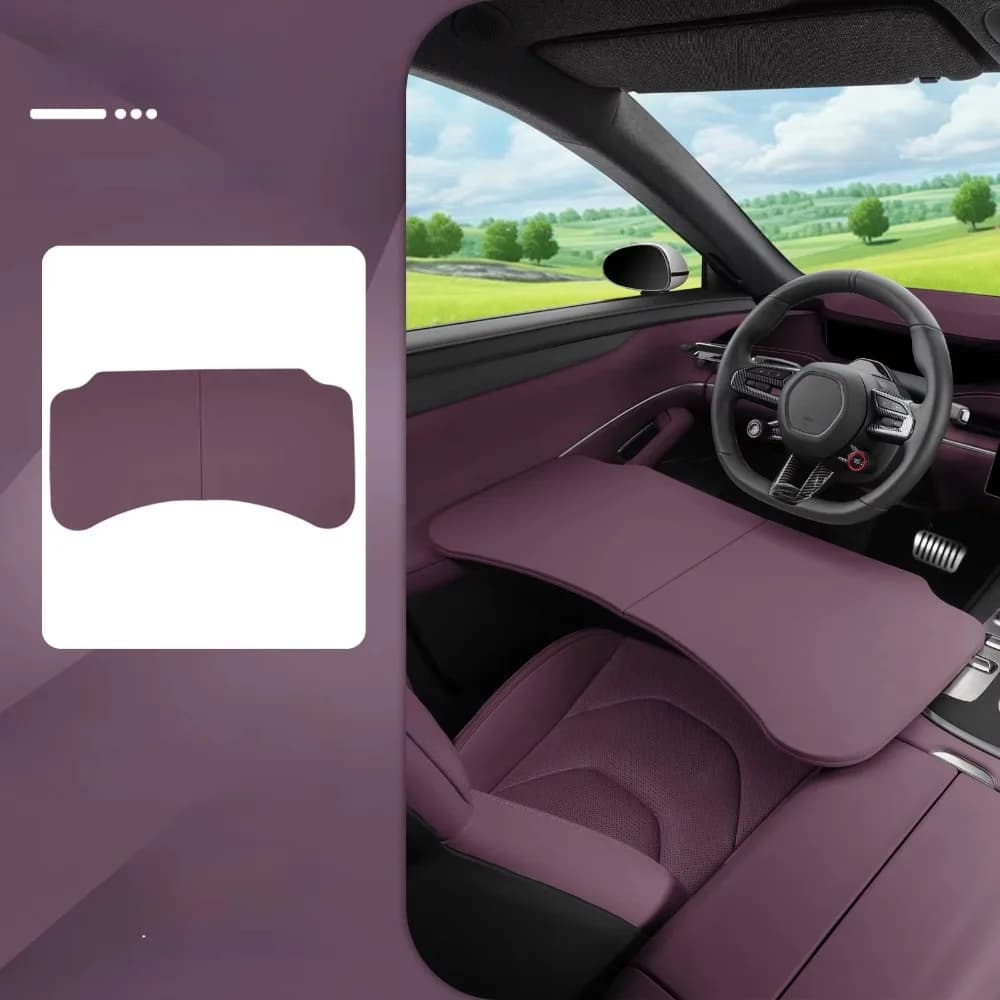 Stable Design Car Temporary Tray Foldable Large Size Car Dining Table Load-Bearing Upgraded Tray Stand Steering Wheel Table