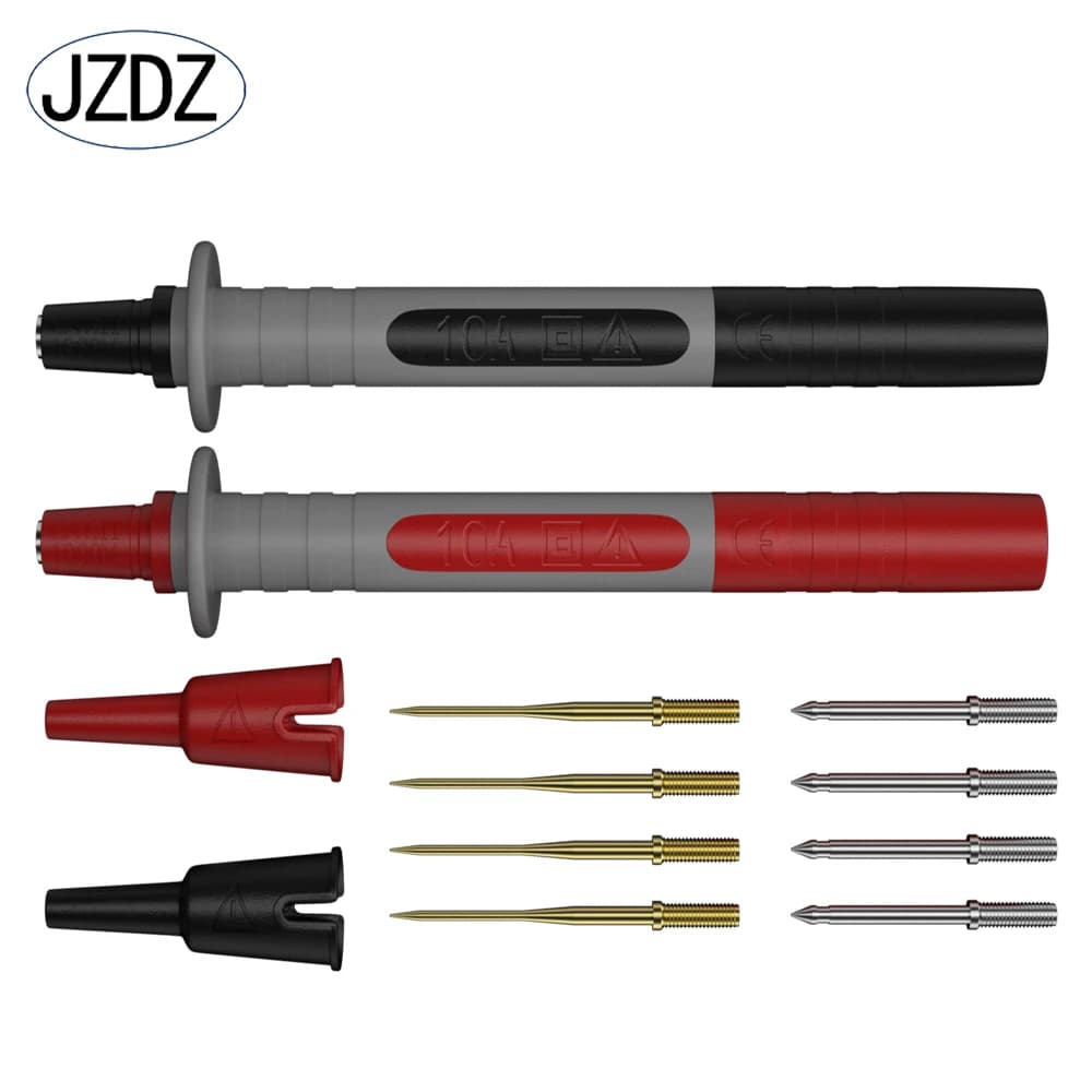 JZDZ 1 Set 2pcs Multimeter Test Probe Replaceable Needle Multi-purpose Test Pen J.30013A