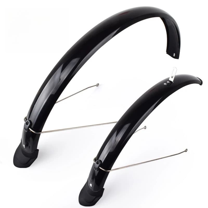 Full‑Coverage Extended PVC Bike Mud‑Guard Set, Front & Rear Splash Shield for 26/27.5/29‑Inch Mountain & Road Bicycle