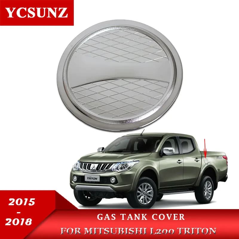 Chrome Gas Cap Cover For Mitsubishi L200 Triton Ford Ranger Mazda bt50 Toyota Hilux 2005-2022 Accessories Fuel Tanks Caps Ycsunz
