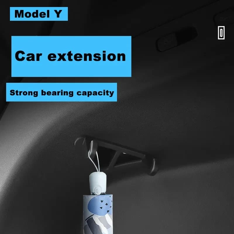 For Tesla Model Y 20-24 Rear Trunk Hook Bag Umbrella Hanger Sundries Holder Clips ModelY 21-23 Interior Decor Accessories Parts
