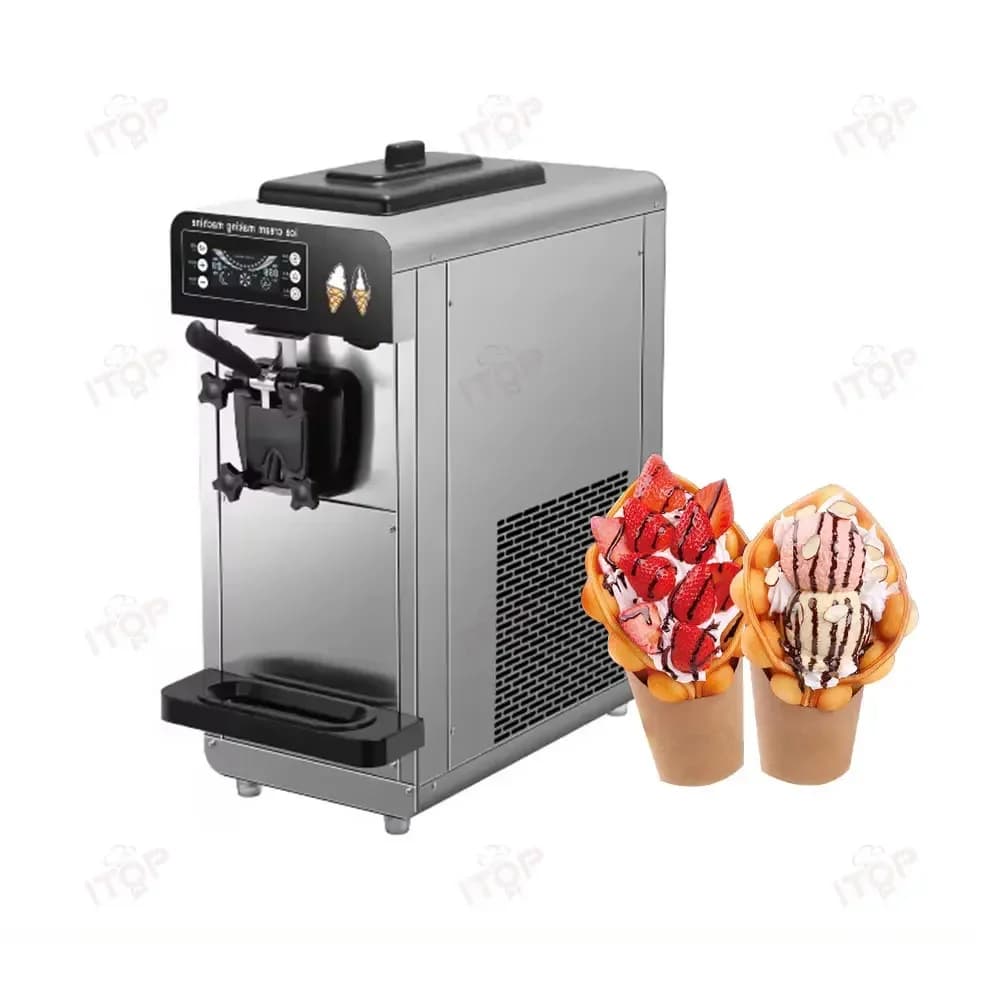 Gold SellerProfessional Commercial Soft Ice Cream Machine 2220v Single Flavor Small Ice Cream Machines Prices