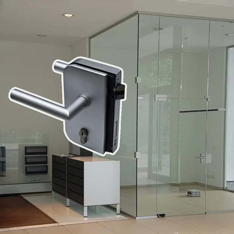 DL-8610 Door Lock Partition Lock Aluminum Handle Lock for Europe Frame