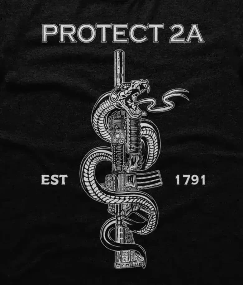 EST 1971 Protect 2A. unique Snake gun graphic Patriotic T-Shirt. Summer Cotton O-Neck Short Sleeve Mens T Shirt New S-3XL