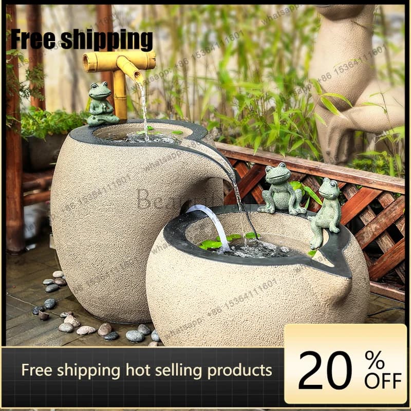 Factory Direct Creative Floor-to-ceiling Water Ornaments B & B Circulating Water Landscape Indoor Fountain Decoration