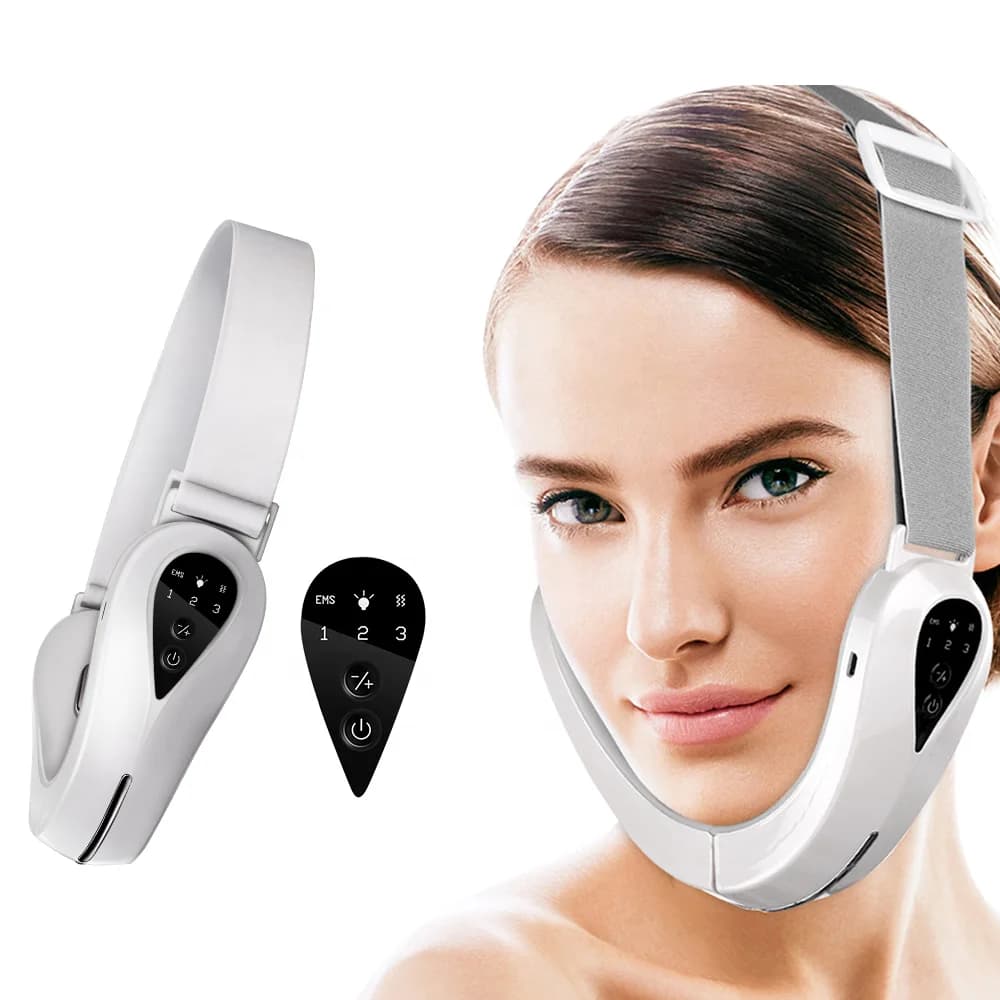 Face Lift Device Double Chin Eliminator V-face Chin Lift Facial Massager Face Lifting USB Rechargeable ABS & Stainless Steel