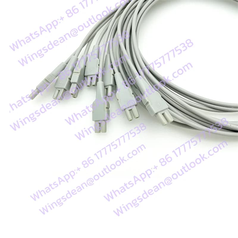 Electrocardiogram Lead Wire, Suitable for GEs IE12A Nylon, Photoelectric Lead Wire Splitter