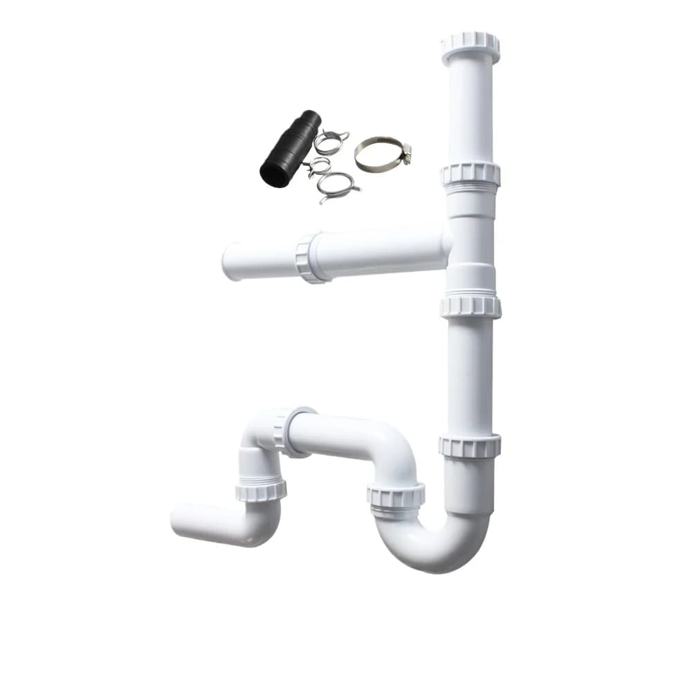 Double-basin vegetable washer drain pipe, garbage disposer connection pipe, drainage accessory GR012