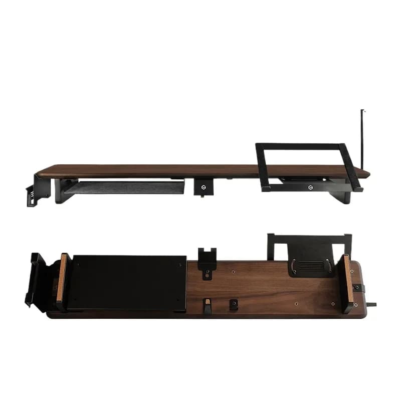 Table Workshop Z3 Modular Monitor Elevated Rack Walnut Surface Computer Screen Mat Elevated Office Table
